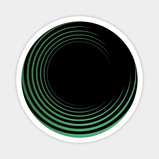 Green Curved Wave Magnet